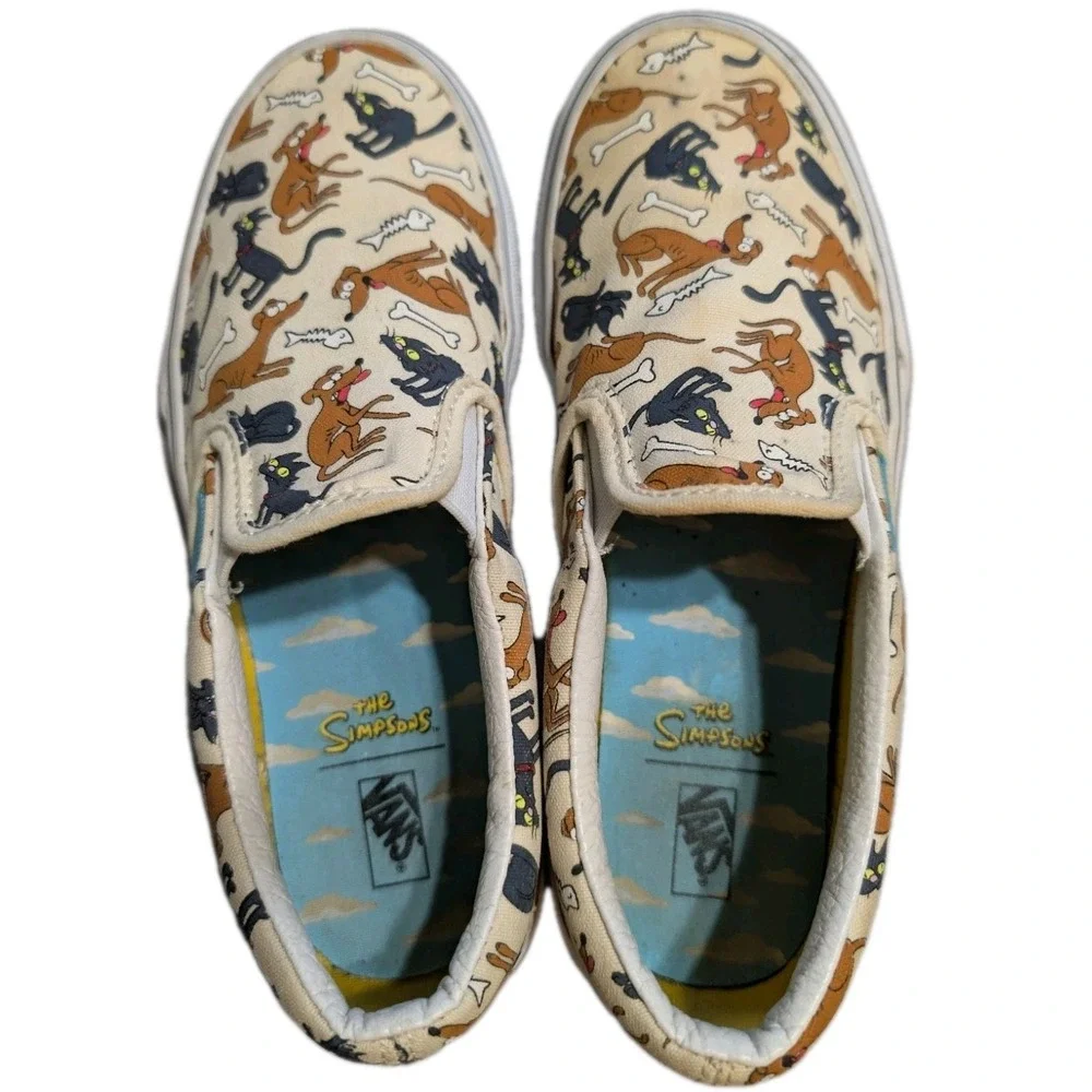 Vans The Simpsons Kids Shoes Slip On Family Pets Kids SZ 4.5
